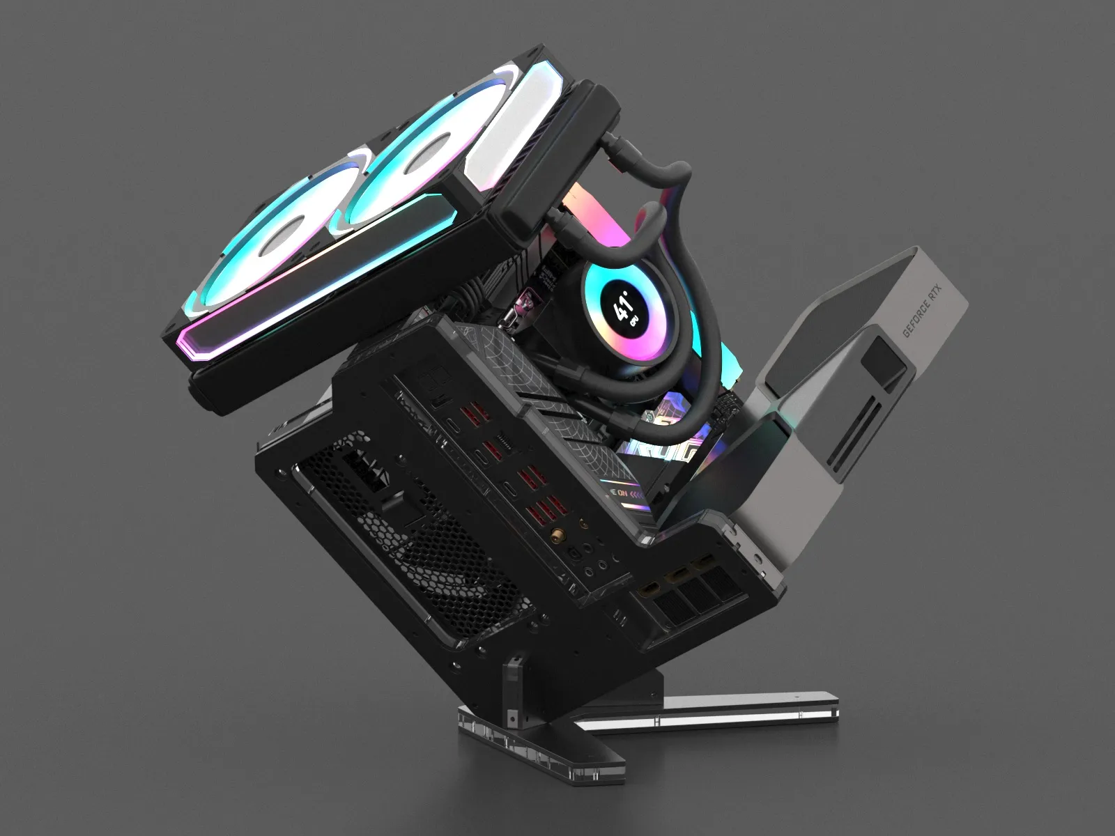 Rhino Y Mini-ITX Open Air Case - Image 2